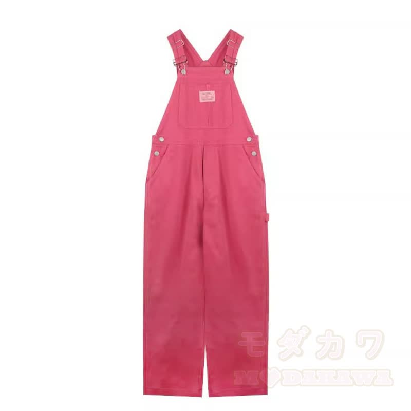 Kawaii Bunny Print Long Sleeve Top Wide Leg Overalls Two Pieces Set - Overalls - XL - image 10