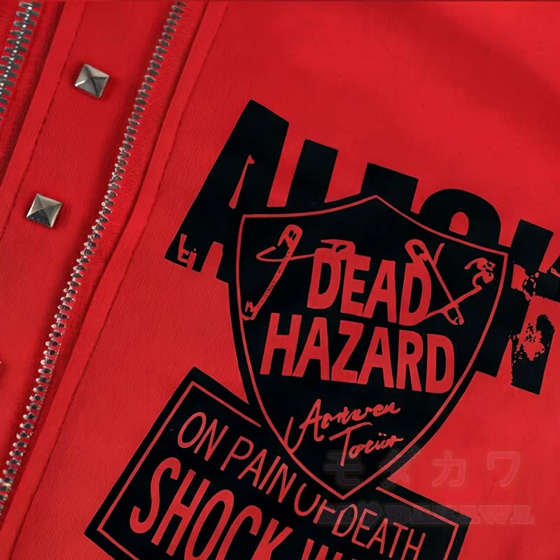 Y2K Gothic Skull Graphic Zip‑Up Hooded Slim Fit Jacket - image 4