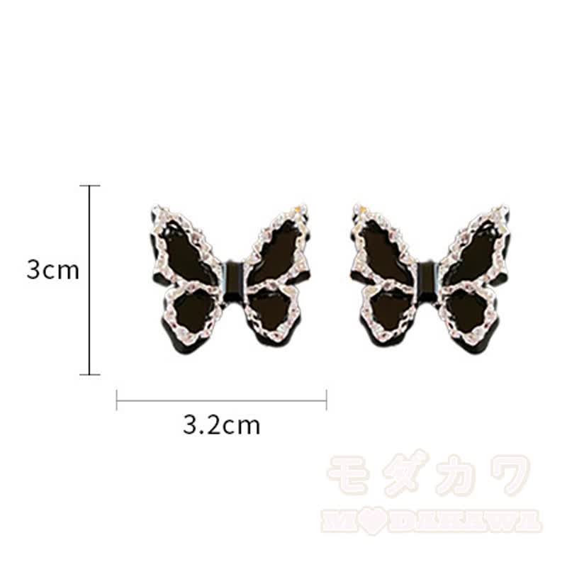 Gothic Black Butterfly Silver‑Tone Accessories - image 15