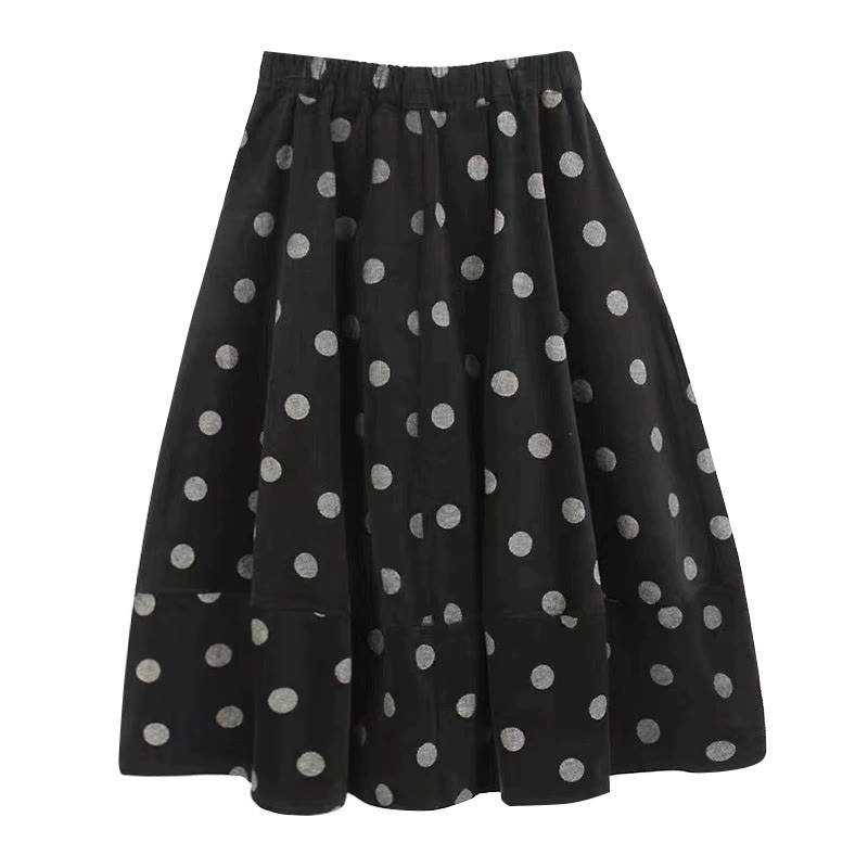 Sweet Polka Dot Bubble Hem Skirt - image 6