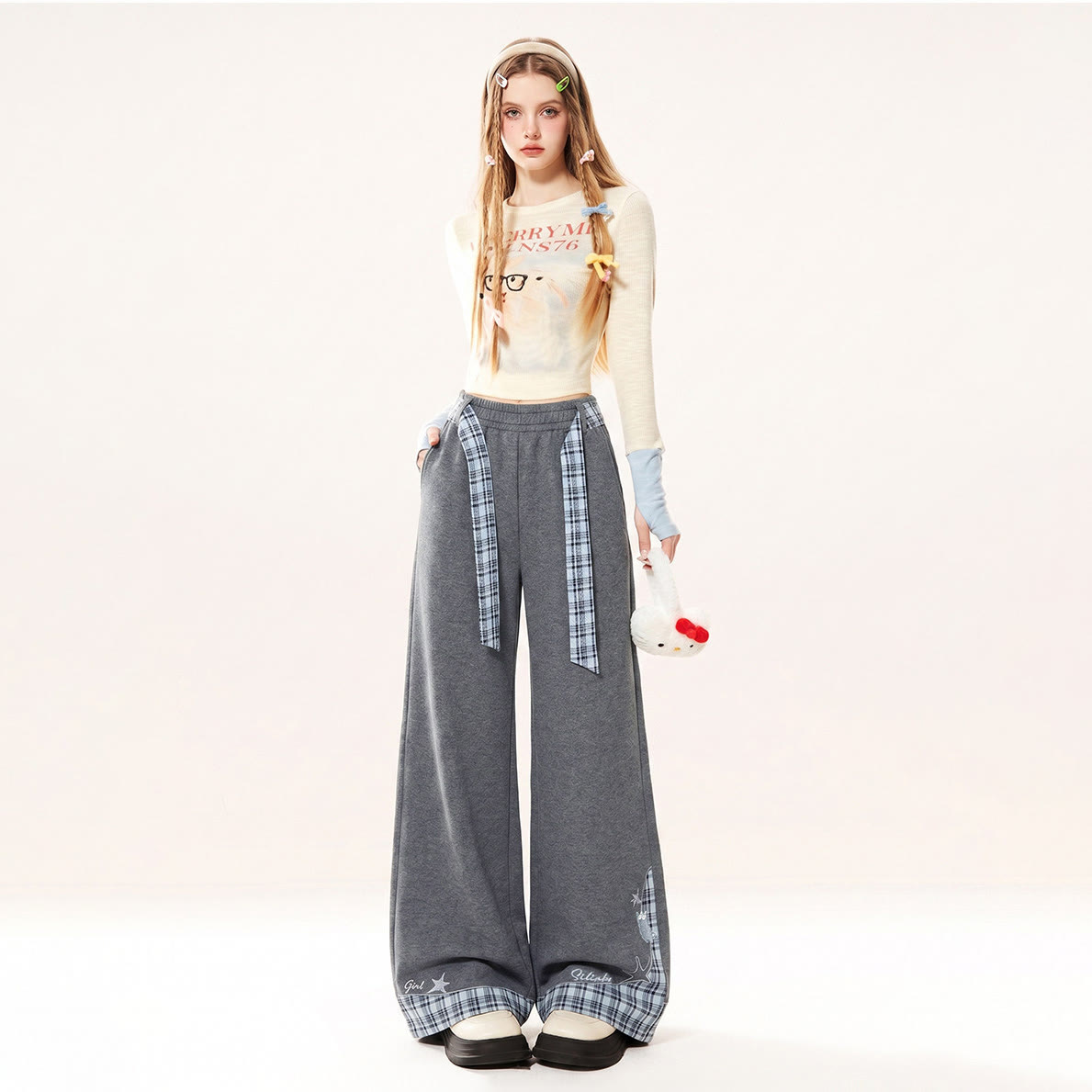 Dark Gray Casual Loose-Fit Sweatpants - image 2