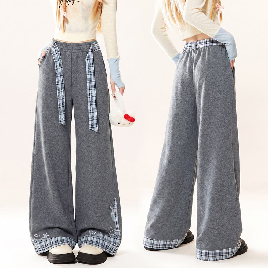 Dark Gray Casual Loose-Fit Sweatpants - Dark Grey - L - image 1