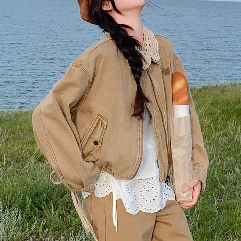 Vintage Ruffled Collar Jacket - image 2