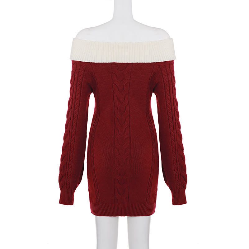Off Shoulder Bow Bodycon Dress - image 8