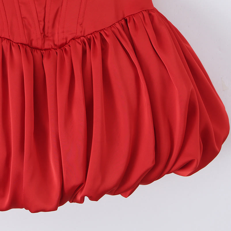 Square Neck Boned Waist Dress - image 4