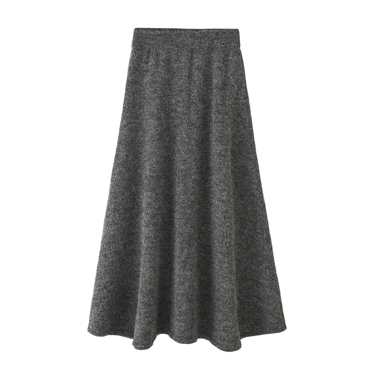 Bow Knit Top and Skirt Two Pieces Set - Dark Grey Skirt - L - image 9