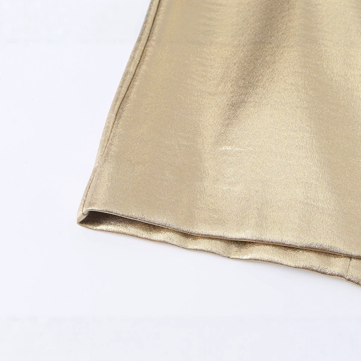 Chic Metallic Bustier Dress - image 4