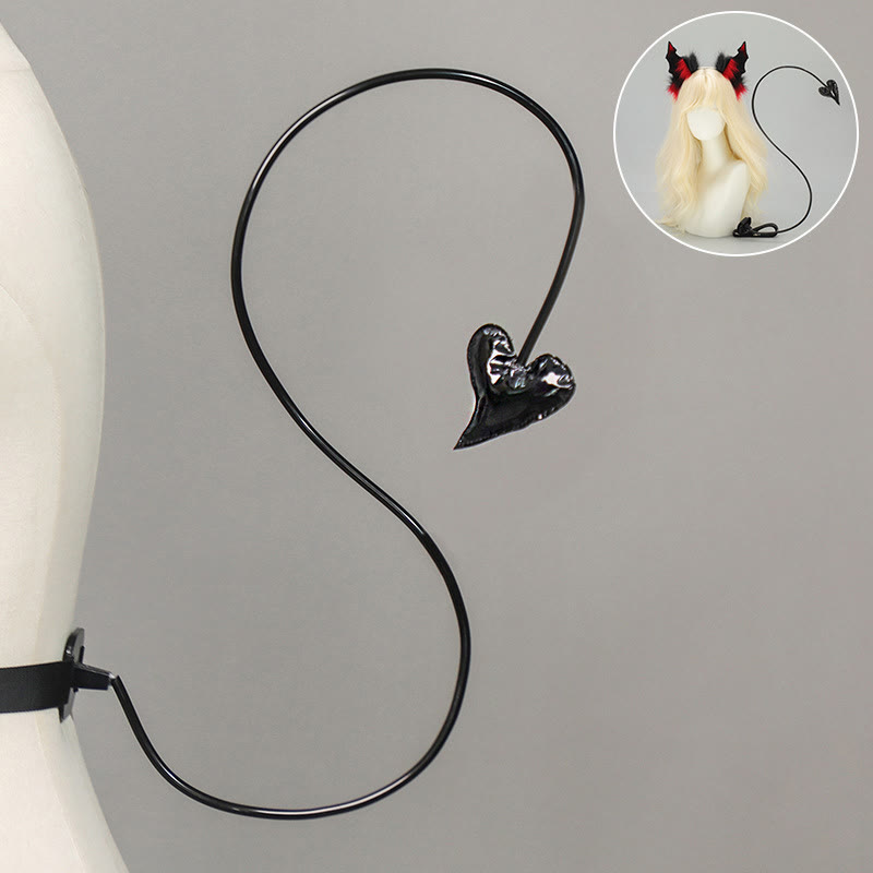 Halloween Devil Animal Ears Headband and Tail - Maleficent Tail - One Size - image 6