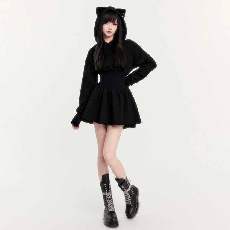 Halloween Dark Style Hoodie Dress - image 2