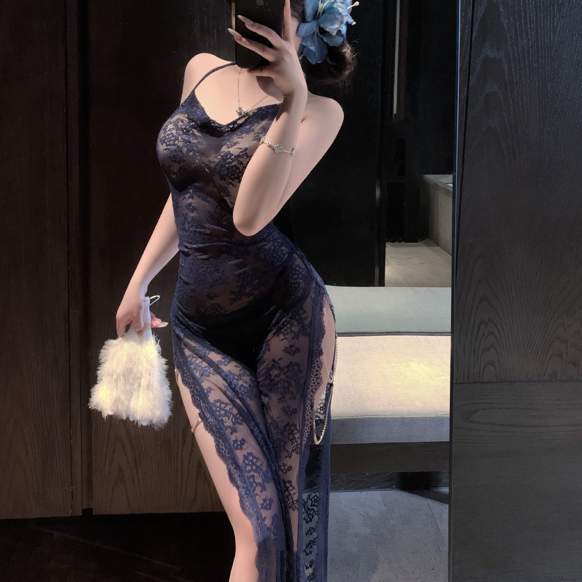 Sexy Lace Cami Dress Lingerie - image 4