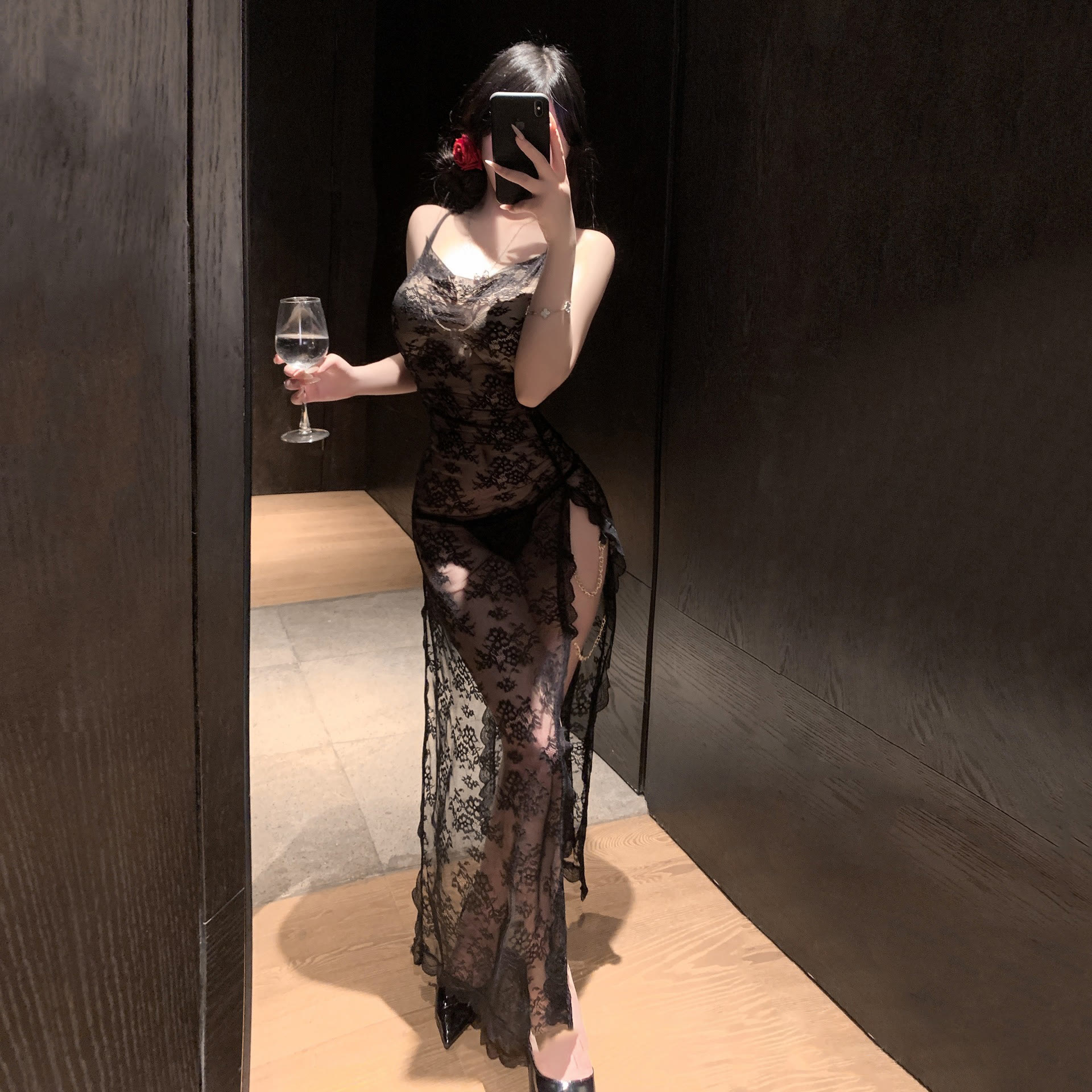 Sexy Lace Cami Dress Lingerie - image 11