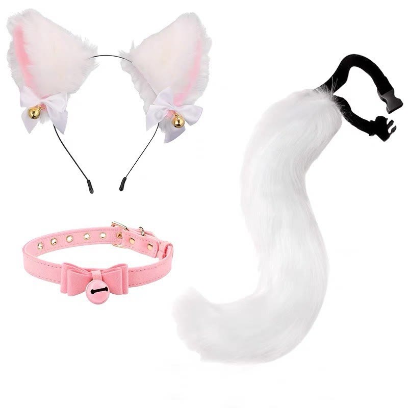 Cat Ears and Tail Cosplay Set - Set B - One size - image 2