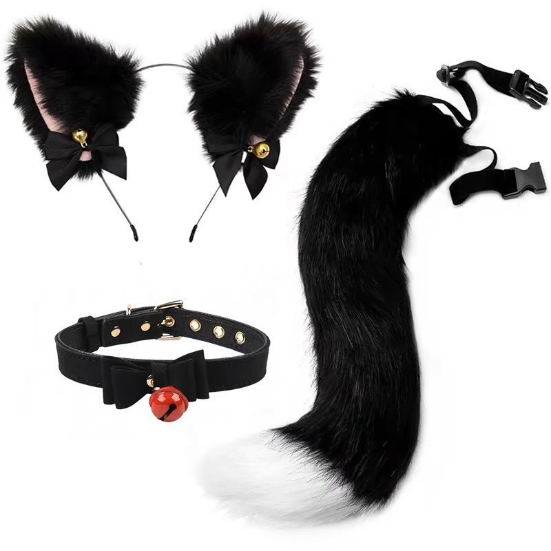 Cat Ears and Tail Cosplay Set - Set A - One size - image 1