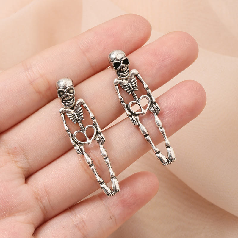 Halloween Skeleton Stud Earrings - image 3