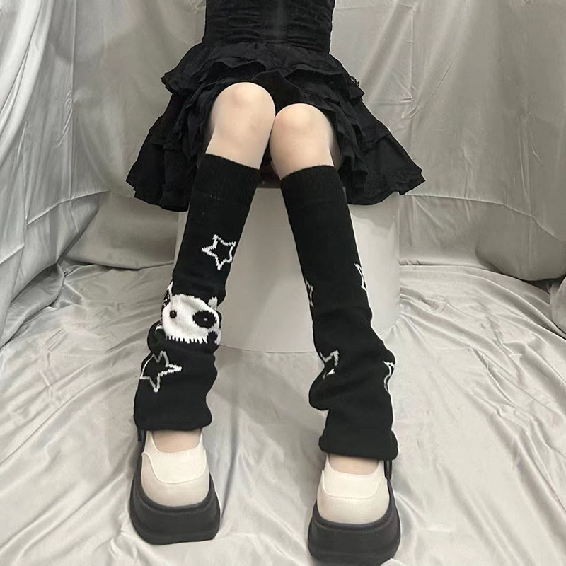 Halloween Skull Slouch Socks - Skull - One Size - image 2