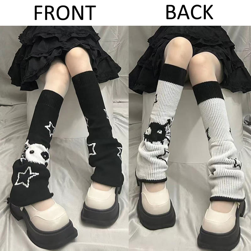 Halloween Skull Slouch Socks - image 1