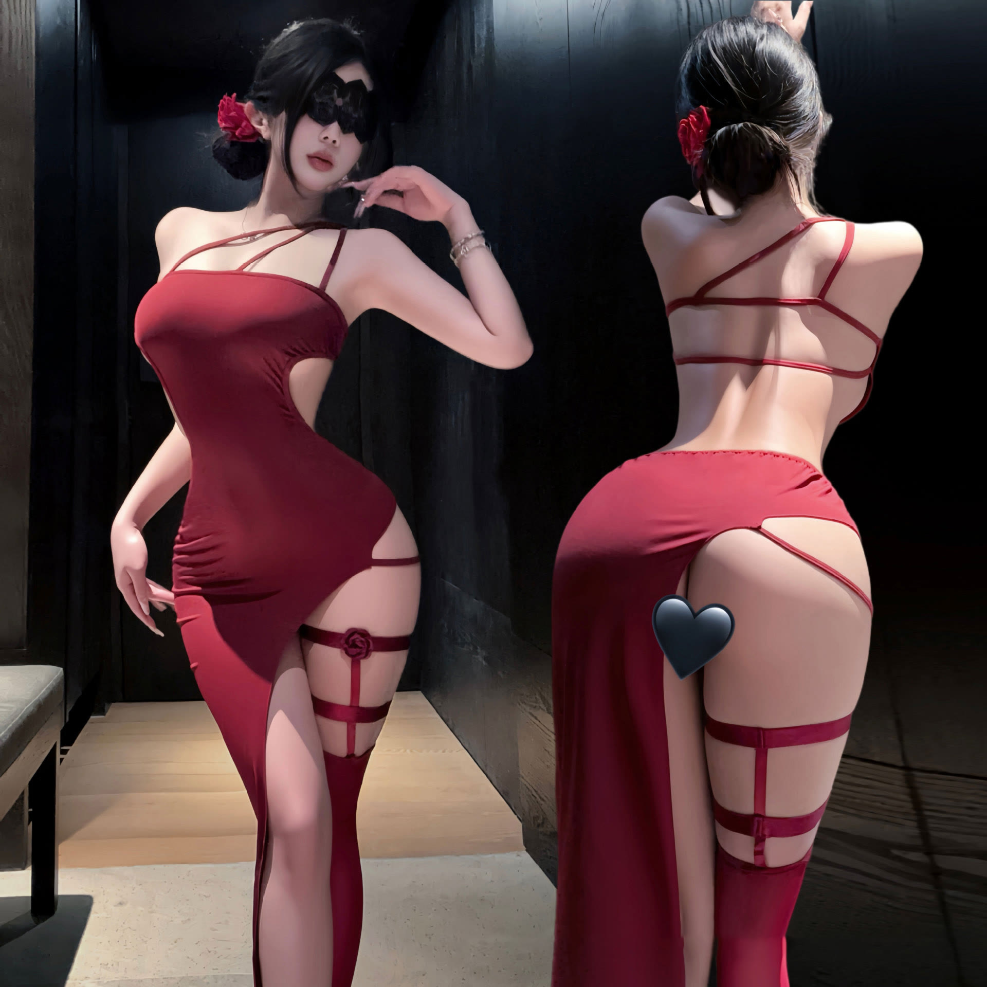 Sexy Red Dress Lingerie - image 1