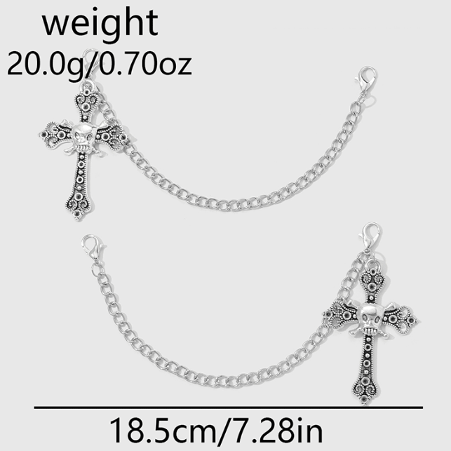 Genuine Leather Platform Combat Boots with Shoe Chain - image 17