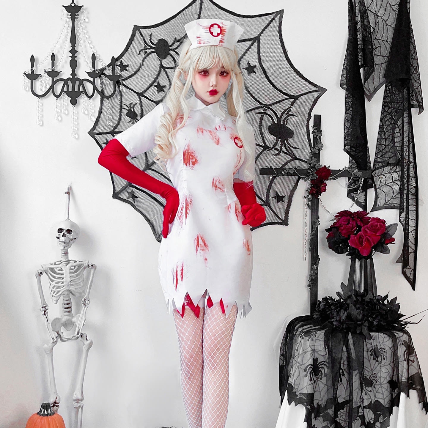 Halloween Zombie Nurse Mary Dress - image 2