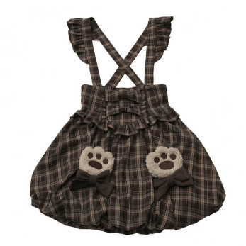 Knit Top and Balloon Bib Pants and Cape and Scarf Four Pieces Set - Overalls - XL - image 11