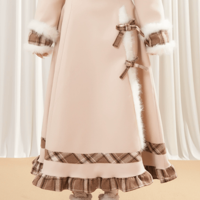 Chic Jacket and Skirt and Plaid Scarf Three Pieces Set - image 7