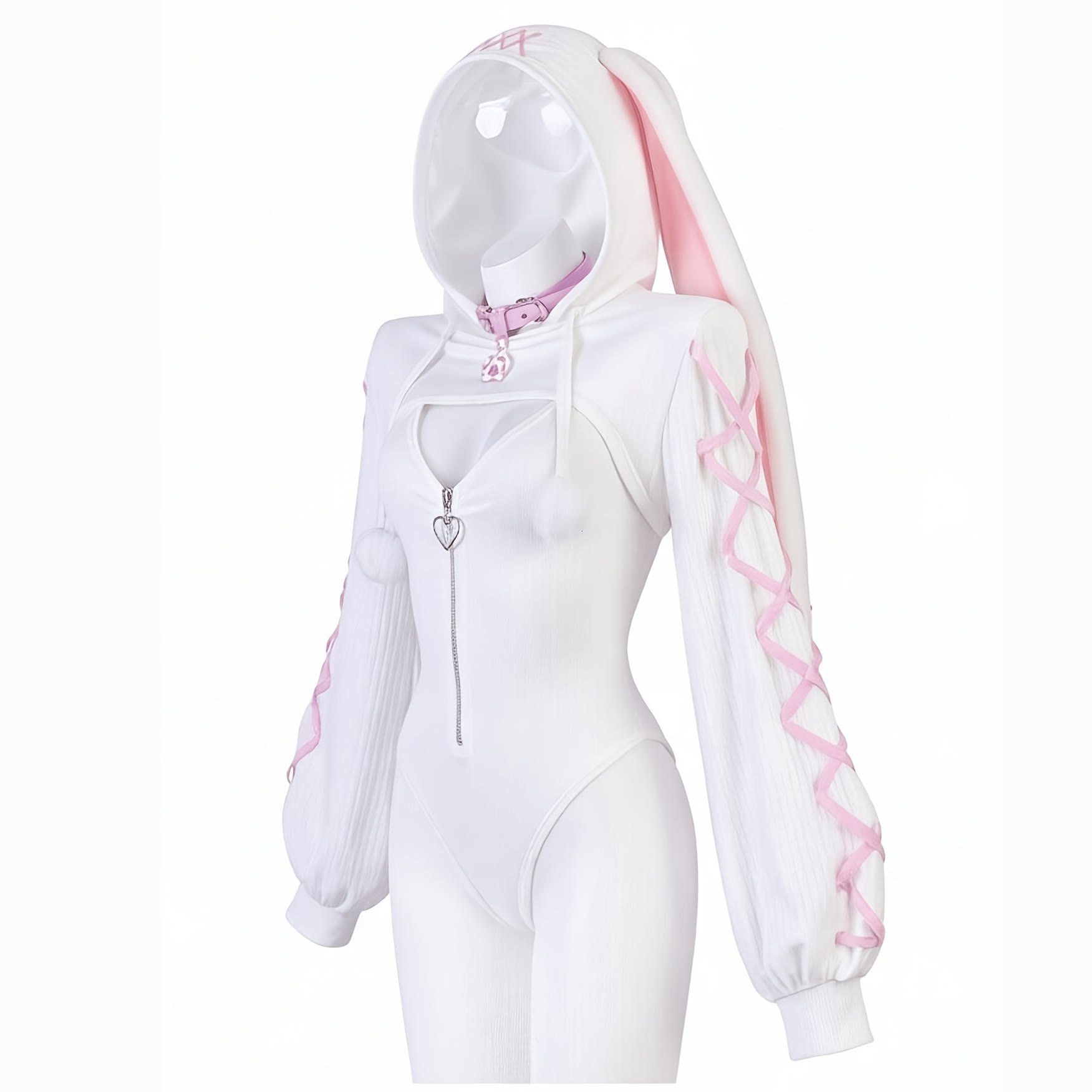 Bunny Girl Fitted Bodysuit Cosplay Costume - image 2