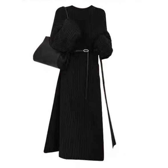 Vintage Knit Sweater Dress and Skirt Two Pieces Set - image 8