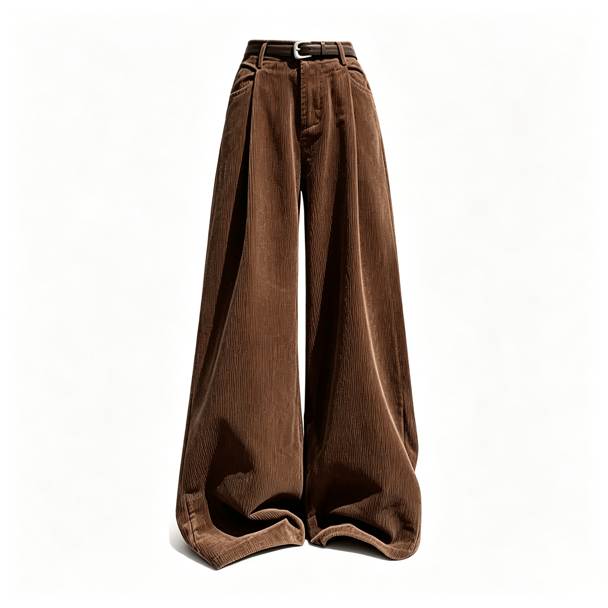 Maillard Knit Sweater and Shirt and Wide-Leg Pants Three Pieces Set - Pants - XL - image 7