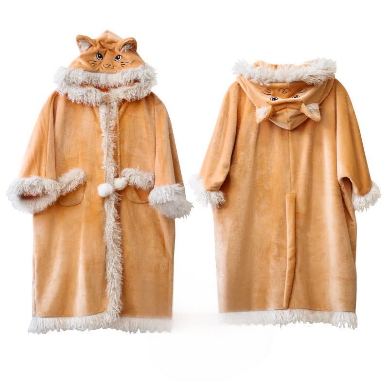 Cute Cartoon Cat Pajama Robe - image 8