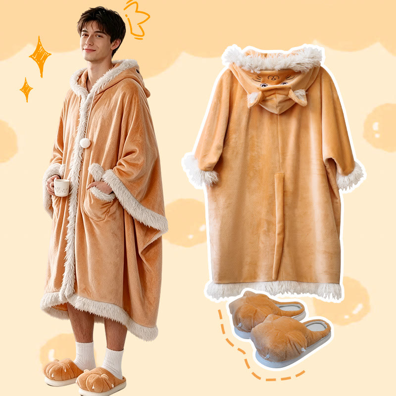 Cute Cartoon Cat Pajama Robe - image 4