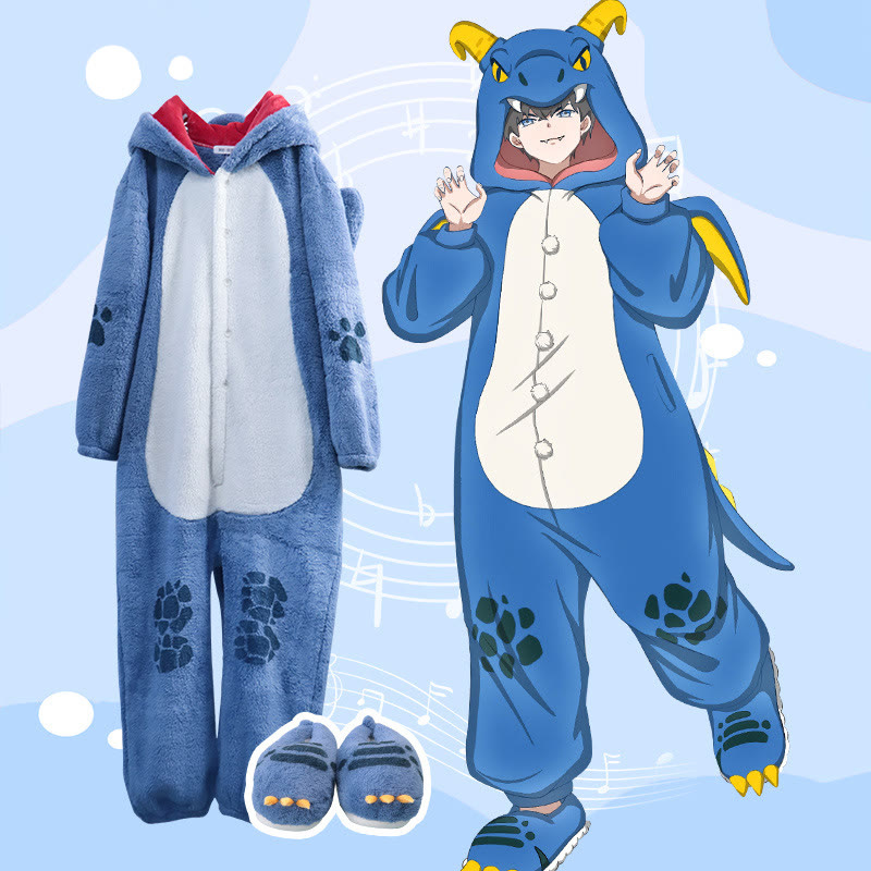 Anime Dragon Onesie Pajama Set - image 2