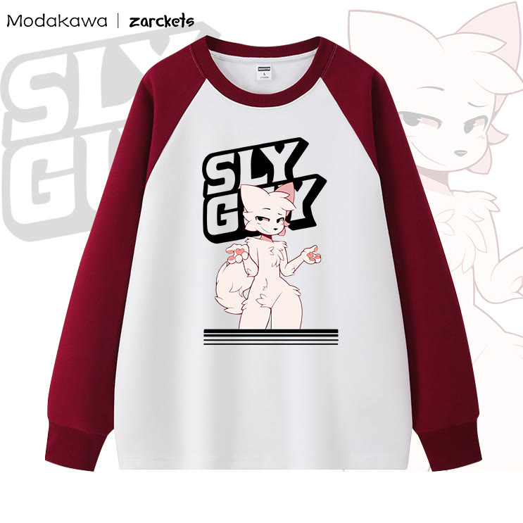 MODAKAWA x Zarckets Printed Collaboration Long Sleeve Top - Red - 5XL - image 2