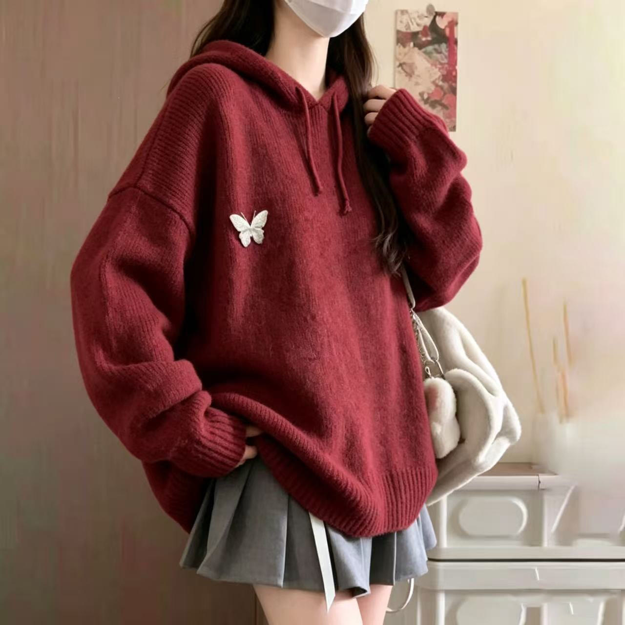 Christmas Hooded Sweater and Knit Cami Dress Two Pieces Set - image 3