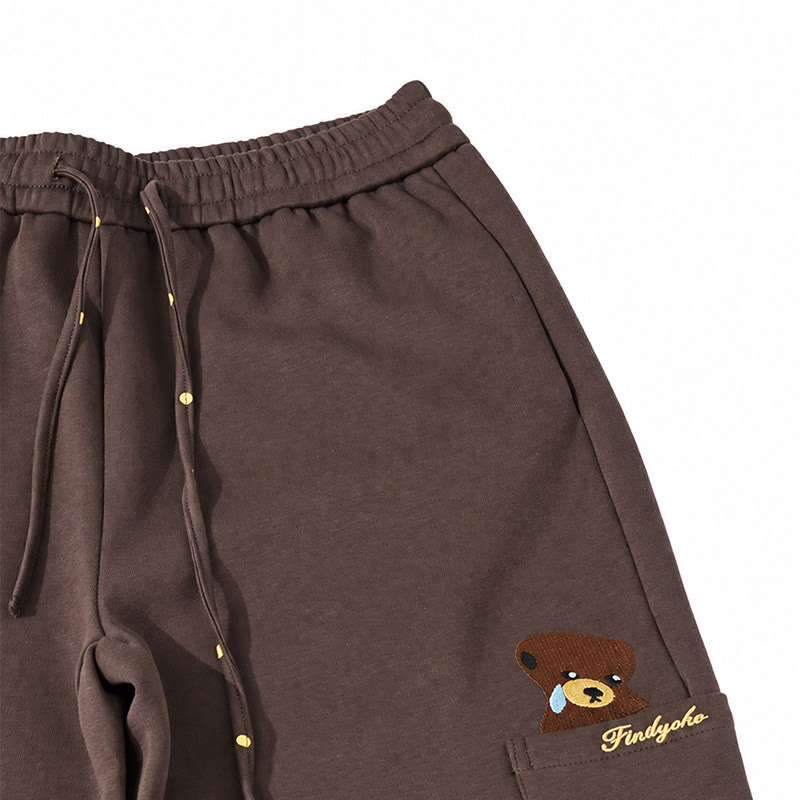 Brown Bear Polka Dot Trim Sport Sweatpants - image 4