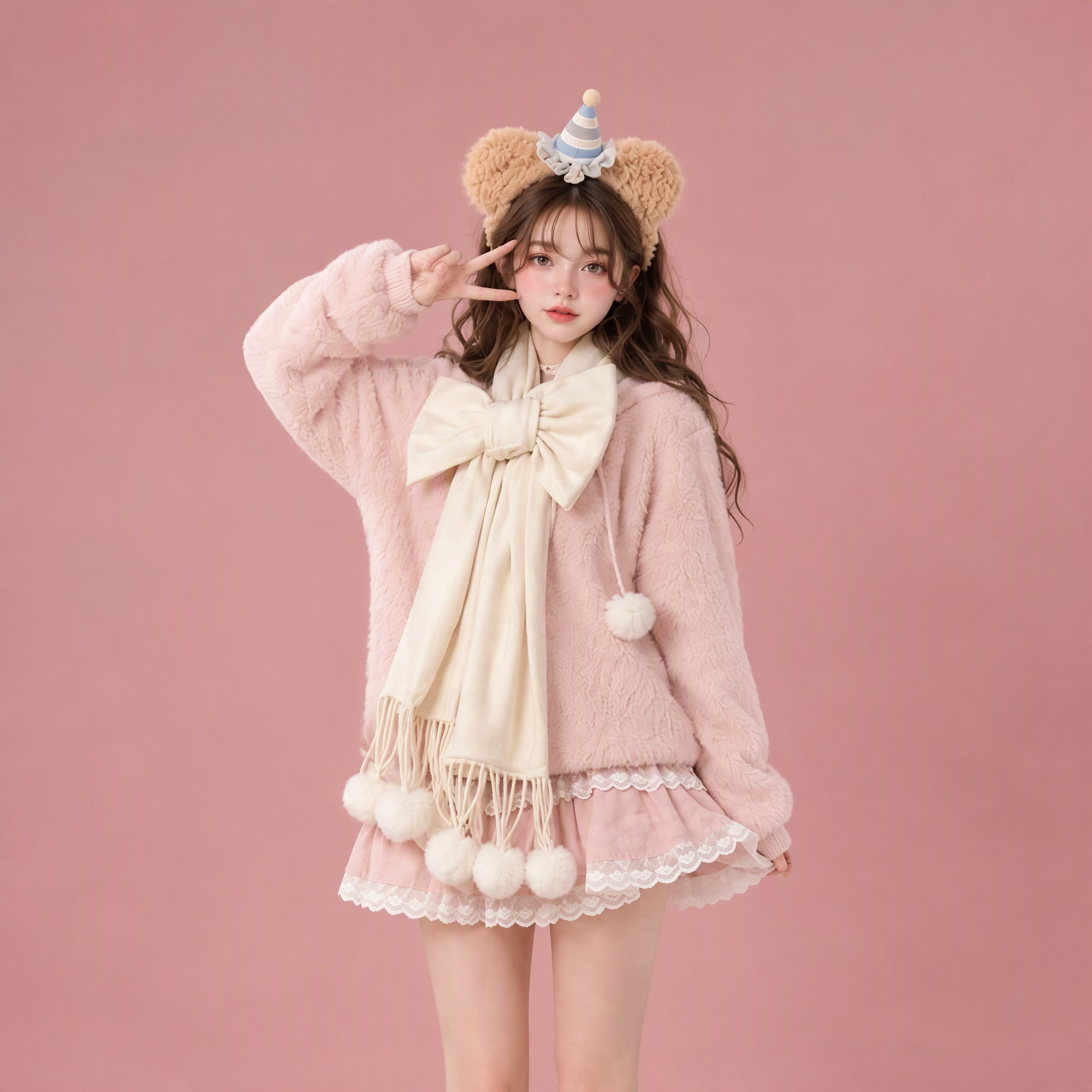 Vintage Knit Cardigan and Skirt Two Pieces Set - image 2
