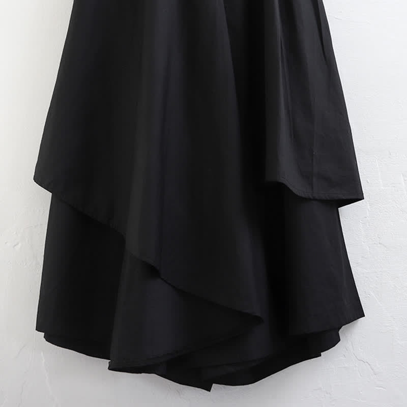 Irregular High Waist Wide Leg Casual Palazzo Pants - image 13