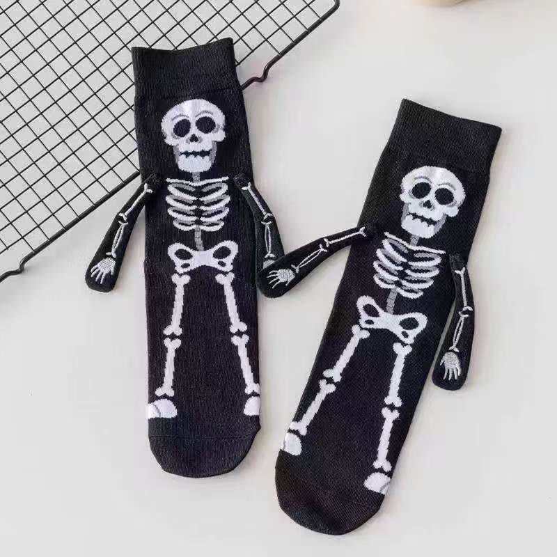 Halloween Funny Crew Socks - Skeleton Bones - One Size - image 5