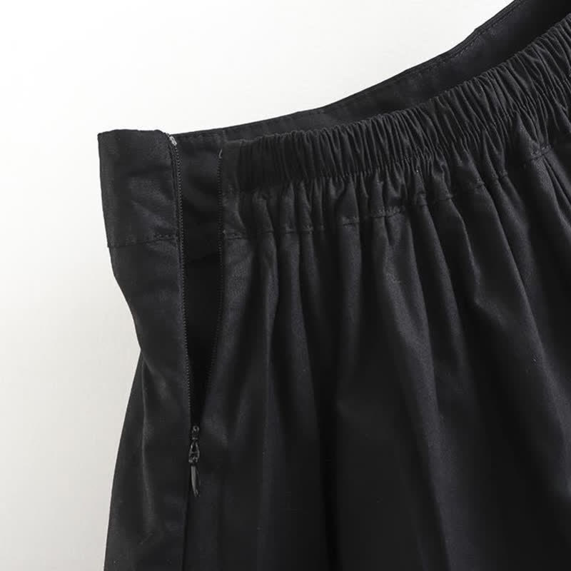 Irregular High Waist Wide Leg Casual Palazzo Pants - image 12