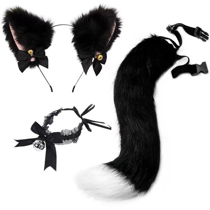 Cat Ears and Tail Cosplay Set - Set E - One size - image 5
