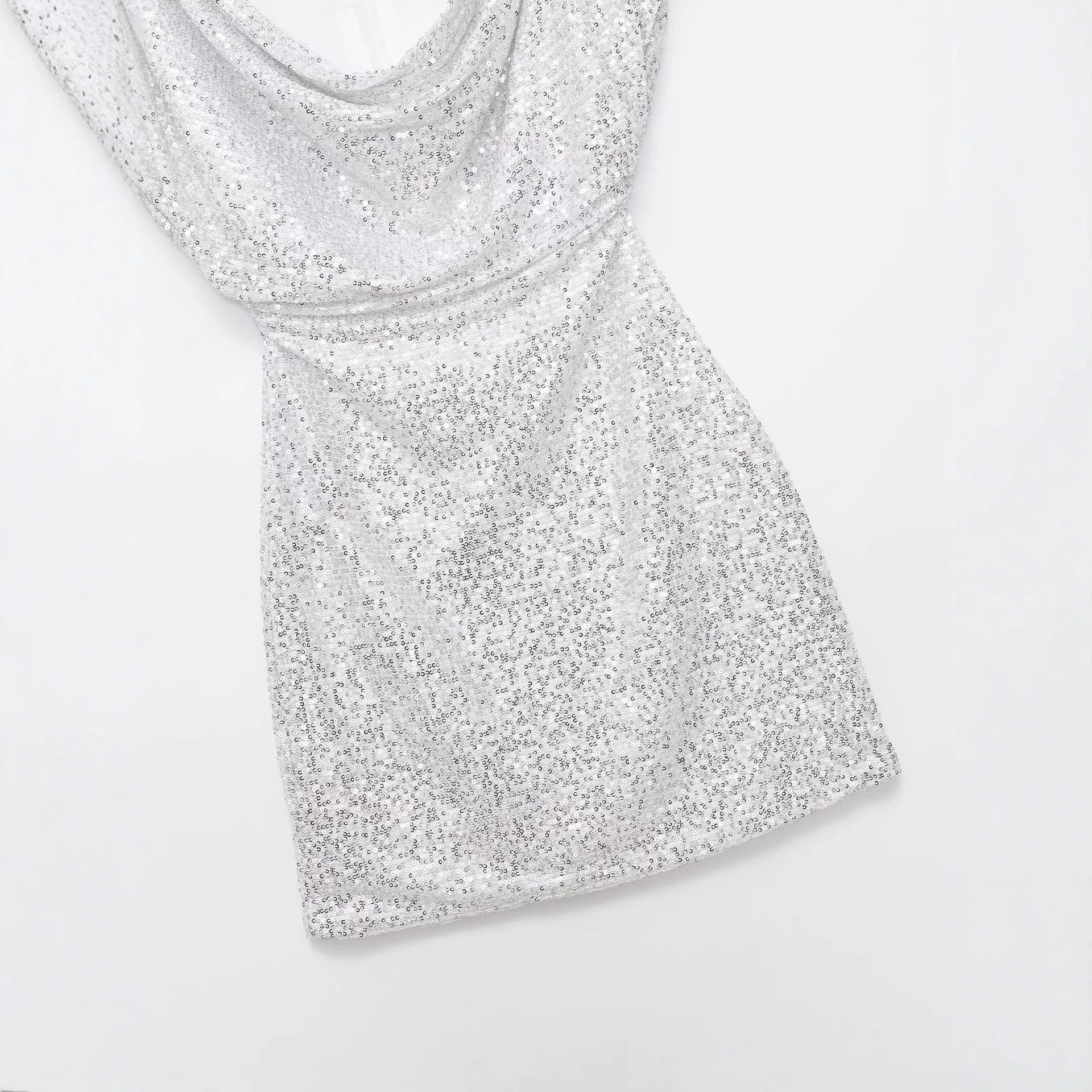 Chic Sleeveless Sequin Party Mini Dress - image 4