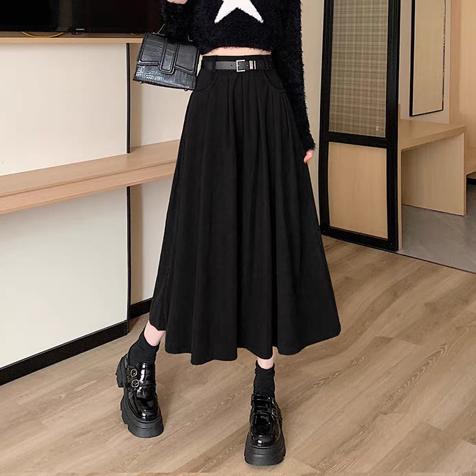 Vintage Knit Sweater Dress and Skirt Two Pieces Set - Black Skirt - XL - image 11