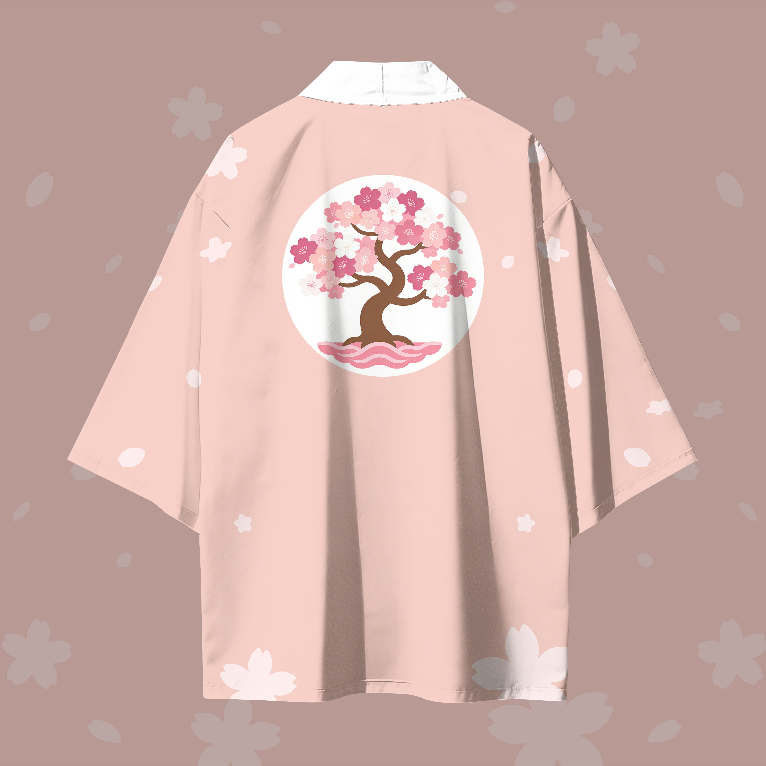 Sakura Flower Graphic Modakawa Cardigan Kimono Outerwear - image 3