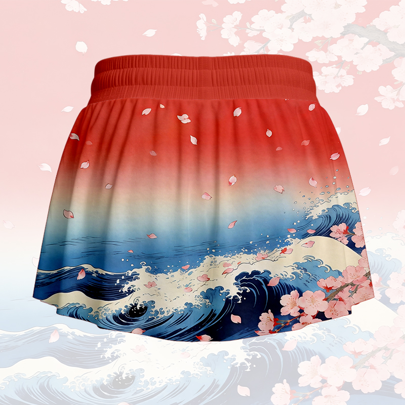Nine Tailed Fox Graphic Modakawa Poket Skort - image 5