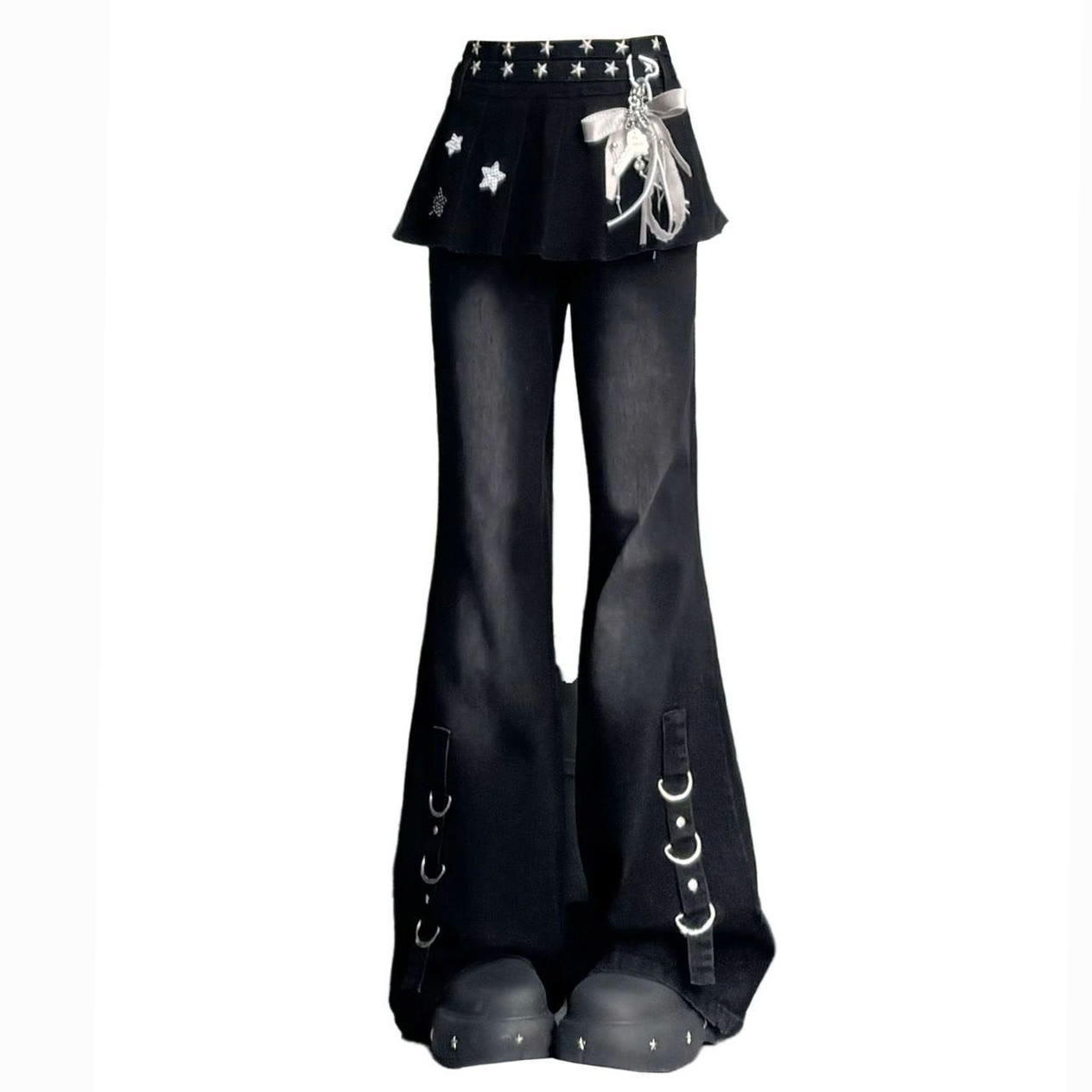 Y2K Subculture Flared Jeans - image 3