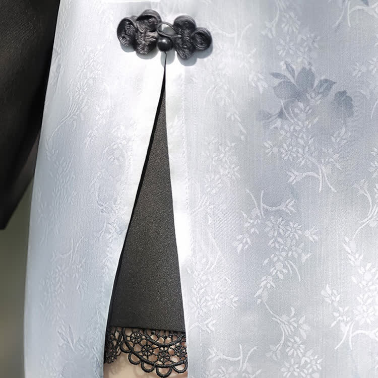 Butterfly Embroidered Split Dress and Cropped Cardigan - image 10