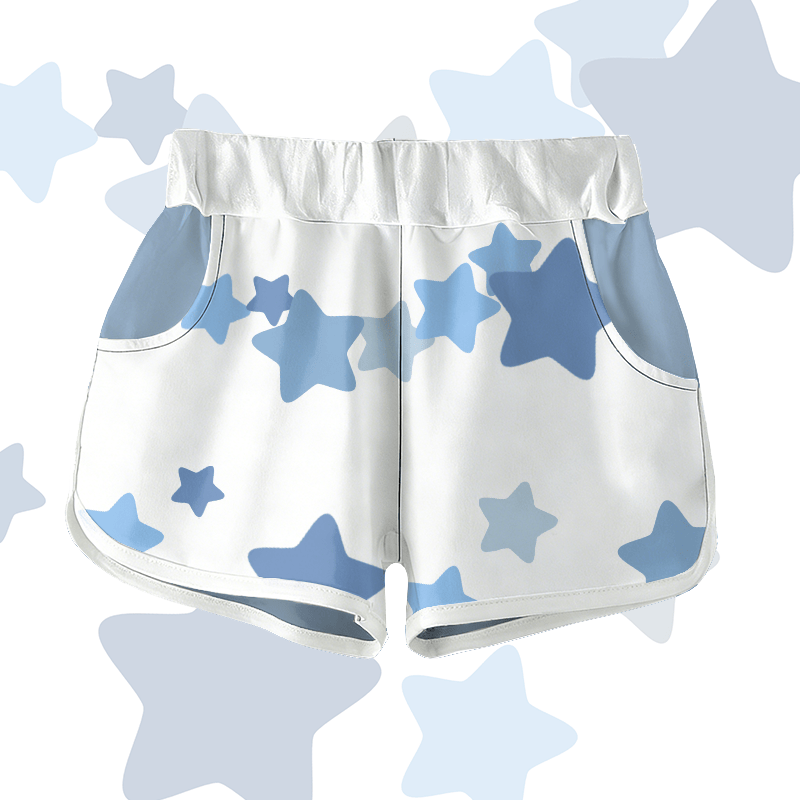 Star Graphic Modakawa Shorts - White - 5XL - image 2