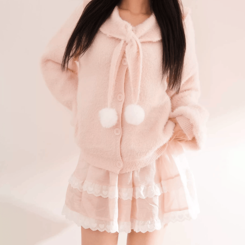 Vintage Knit Cardigan and Skirt Two Pieces Set - image 6