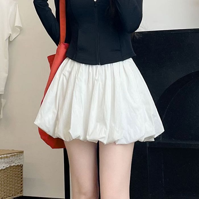 Chic Bow Lace Hoodie and Skirt Two Pieces Set - White Skirt - 3XL - image 13