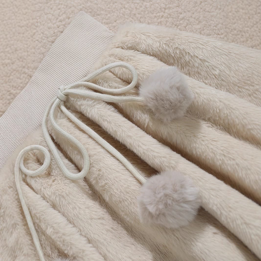 Bow Pom Pom Suede Mini Skirt - image 7