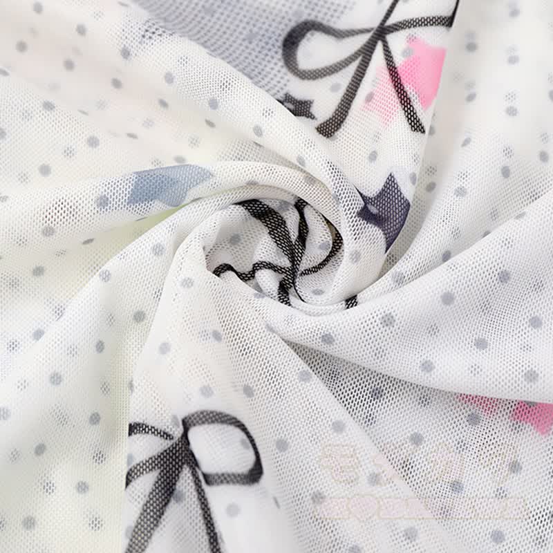 Kawaii Bunny Print Long Sleeve Top Wide Leg Overalls Two Pieces Set - image 5